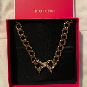 Juicy couture bow necklace